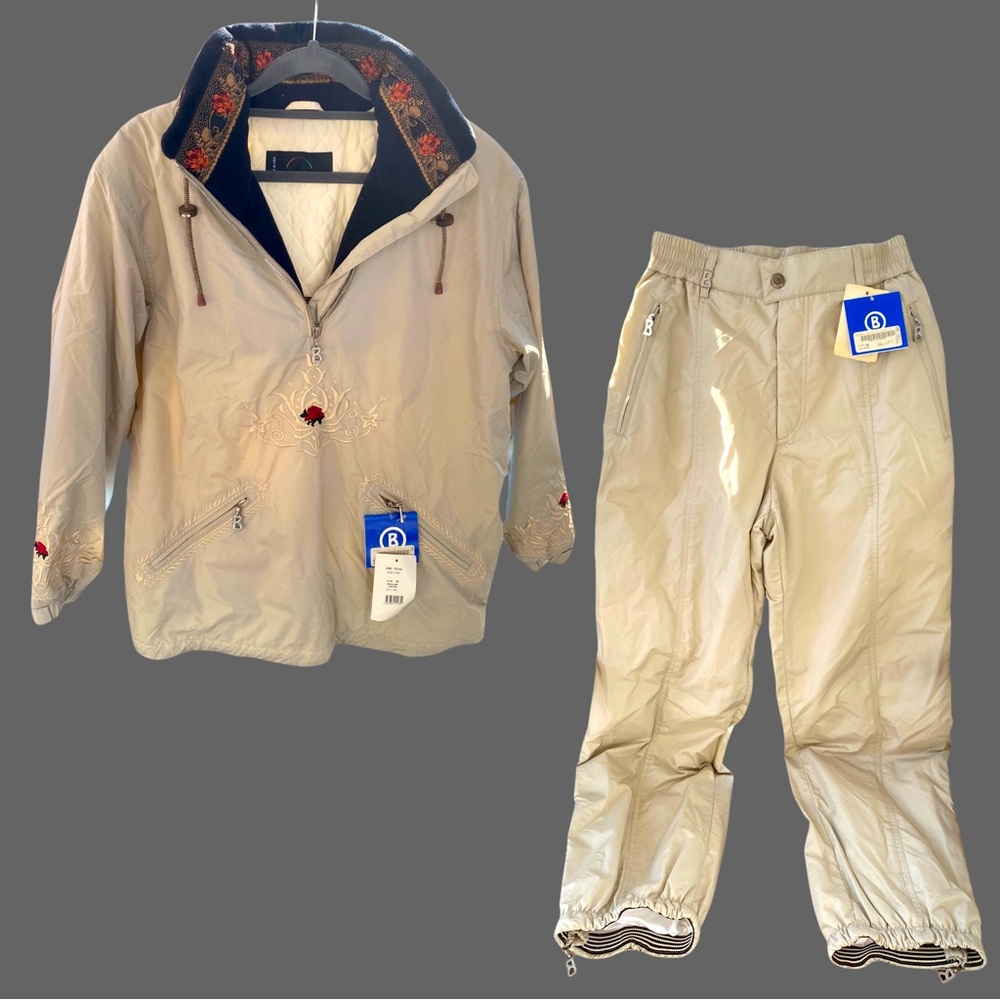 Embroidered Bogner Ski Jacket (Size 8) And Matching Pants (Size 10) New W/Tag